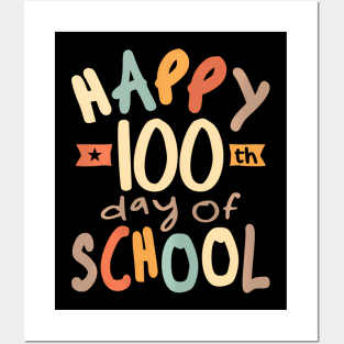 100Th Day Of School Teachers Kids Child Happy 100 Days Posters and Art